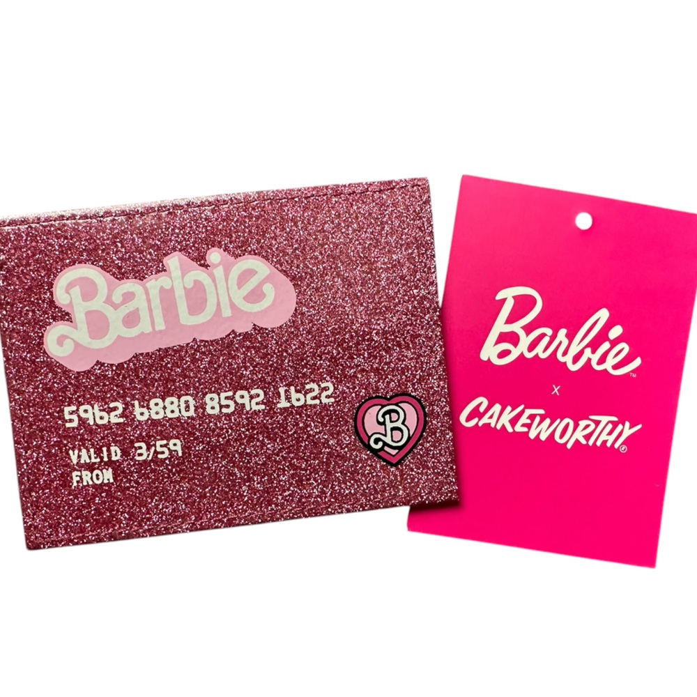 💖3/$30💖 NWT Barbie x Cakeworthy card holder glitter case - Picture 6 of 8